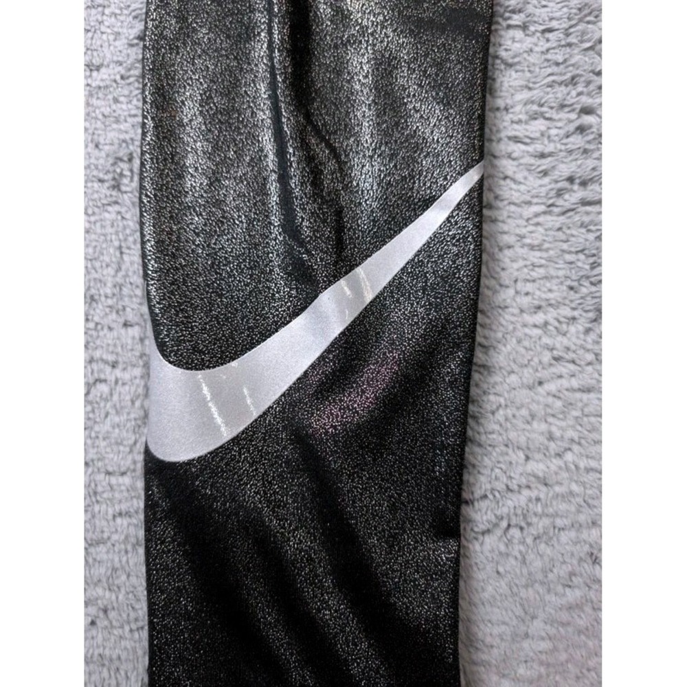 Nike ~ Pro Leggings ~ Women Medium ~ Black Metallic Shimmer ~ Dri-FIT 881778-013 - Picture 14 of 16